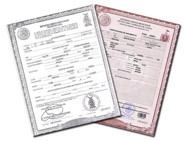PAGO INICIAL: Tramite Administrativo Para Incluir Observaciones en Acta de Nacimiento Mexicana
