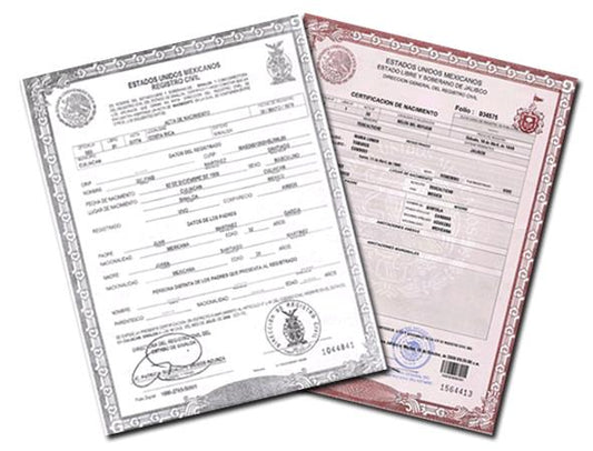 PAGO INICIAL: Tramite Administrativo Para Incluir Observaciones en Acta de Nacimiento Mexicana